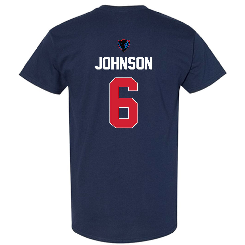 DePaul - NCAA Men's Basketball : Jonas Johnson - Sports Shersey T-Shirt-1