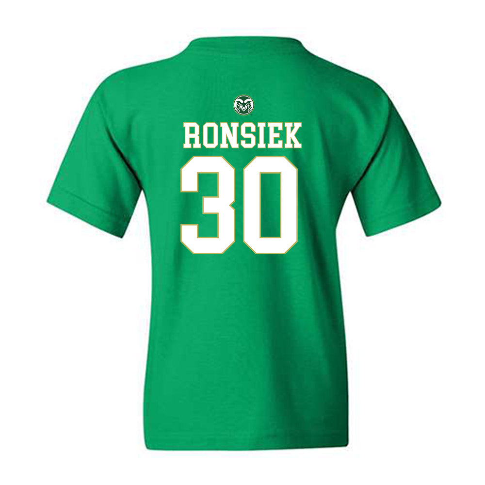 Colorado State - NCAA Women's Basketball : Hannah Ronsiek - Youth T-Shirt-1