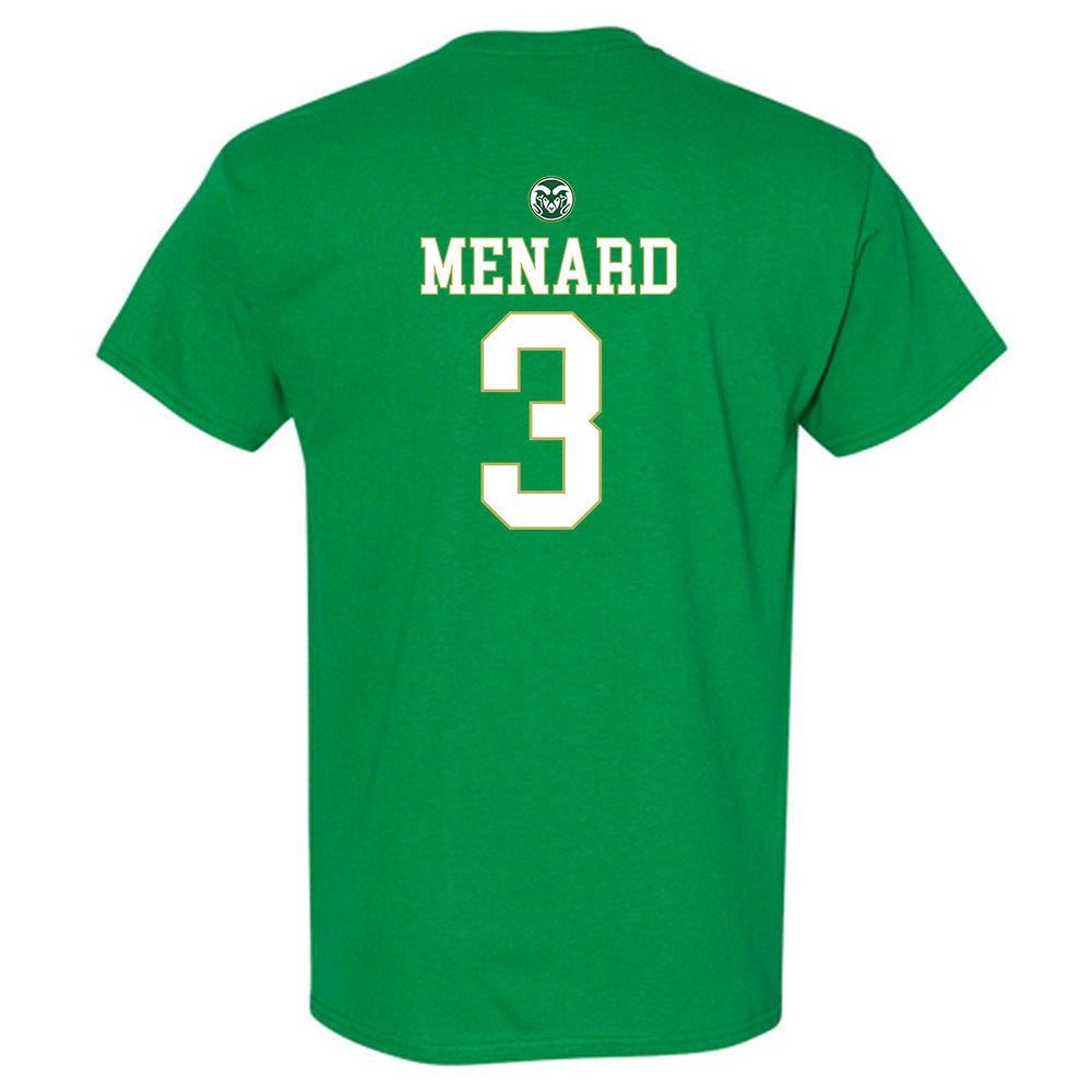 Colorado State - NCAA Men's Basketball : Justin Menard - T-Shirt-1