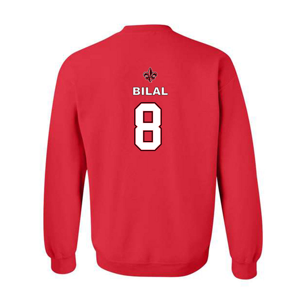 Louisiana - NCAA Men's Basketball : Karris Bilal - Sports Shersey Crewneck Sweatshirt-1