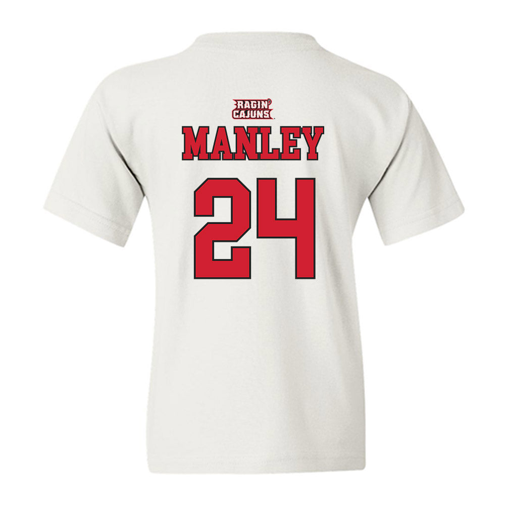 Louisiana - NCAA Women's Basketball : Mikaylah Manley - Sports Shersey Youth T-Shirt-1