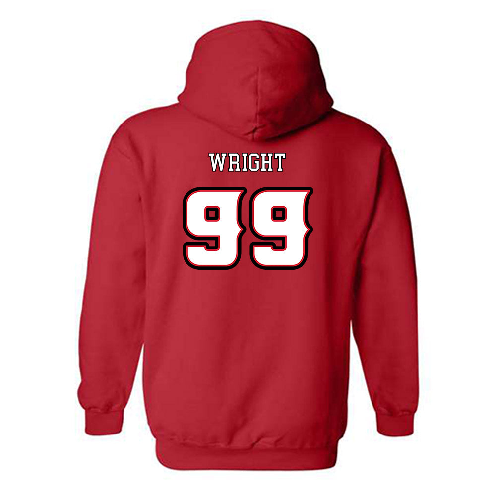 Louisiana - NCAA Football : Ashton Wright - Generic Shersey Hooded Sweatshirt-1