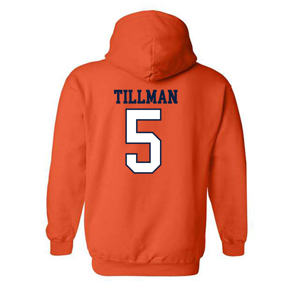 UTEP - NCAA Football : TJ Tillman - Generic Shersey Hooded Sweatshirt-1