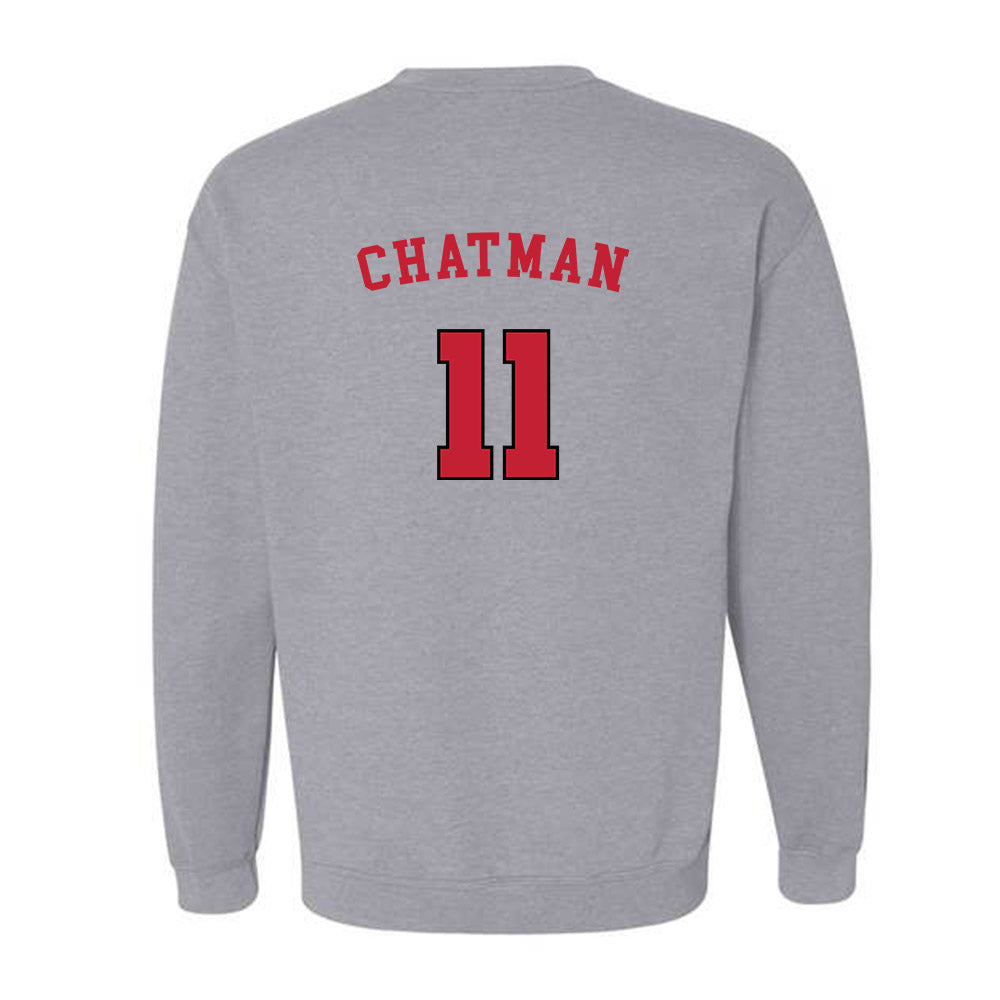 Utah - NCAA Men's Basketball : Taison Chatman - Generic Sports Crewneck Sweatshirt-1