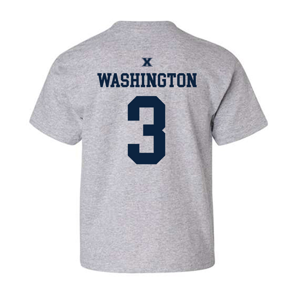 Xavier - NCAA Men's Basketball : Tru Washington - Sports Shersey Youth T-Shirt-1