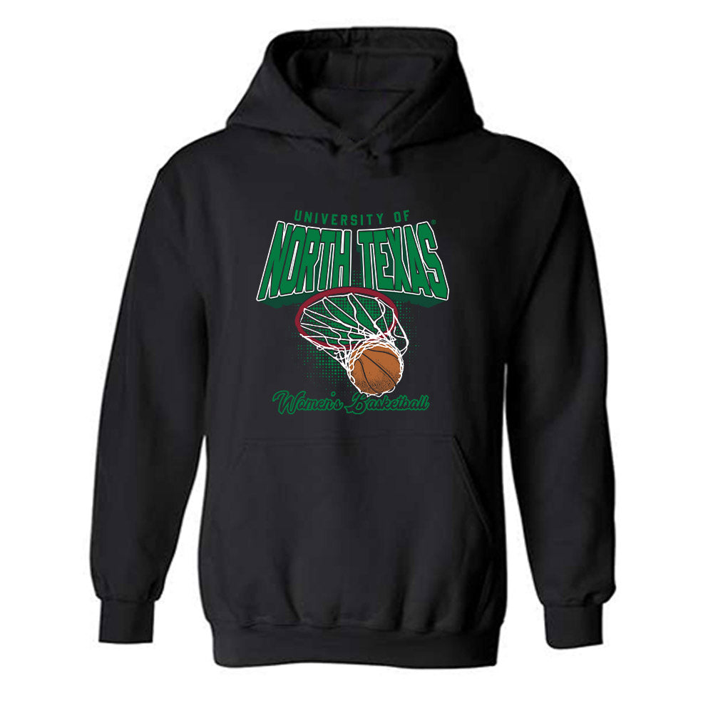 North Texas - NCAA Women's Basketball : KaMyra Barber - Generic Shersey Hooded Sweatshirt-0
