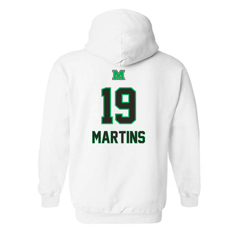 Marshall - NCAA Men's Soccer : Pedro Martins - Generic Shersey Hooded Sweatshirt-1