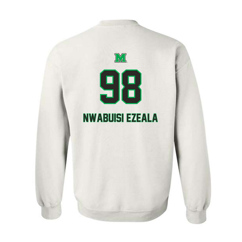 Marshall - NCAA Football : Terry Nwabuisi Ezeala - Generic Shersey Crewneck Sweatshirt-1