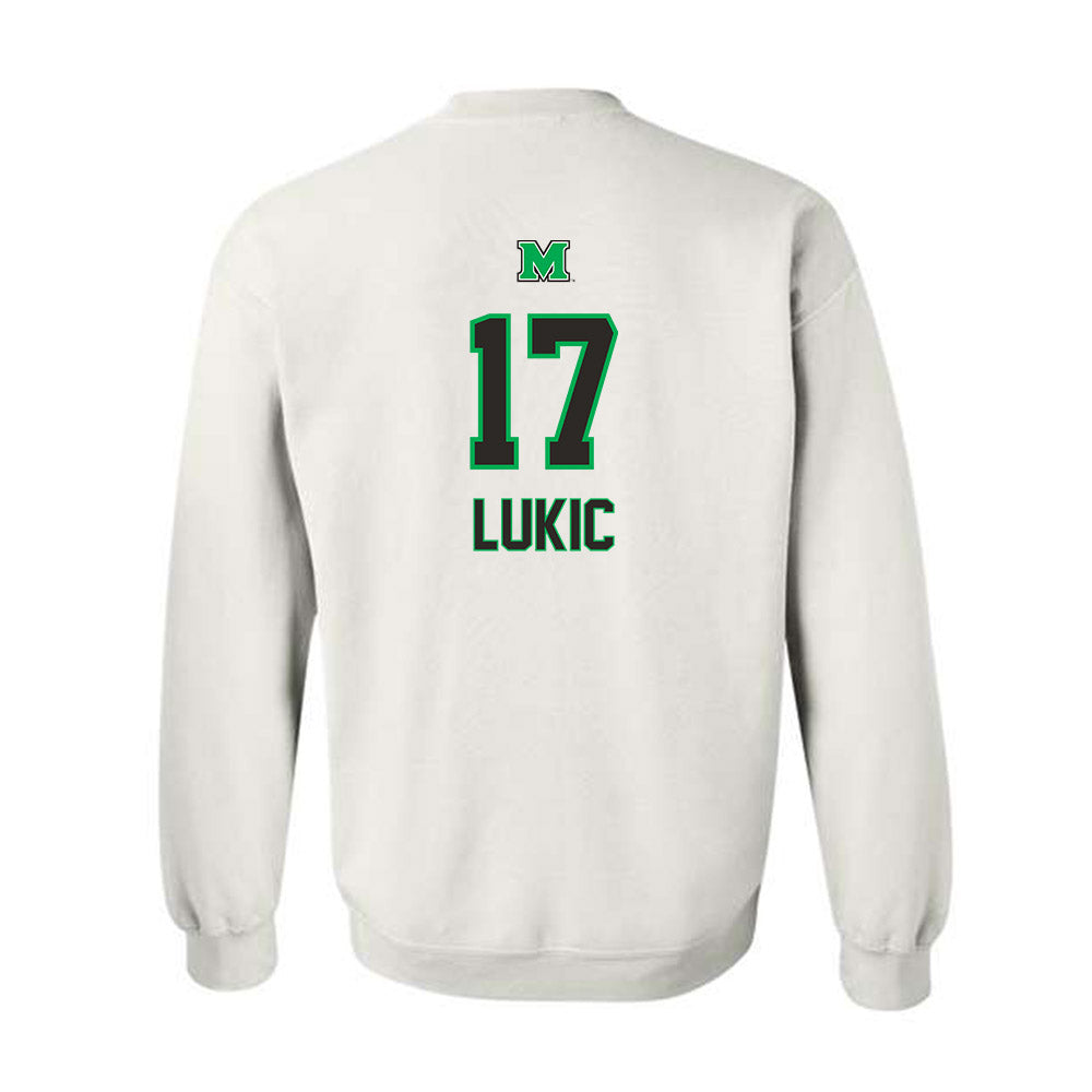 Marshall - NCAA Men's Soccer : Luka Lukic - Generic Shersey Crewneck Sweatshirt-1
