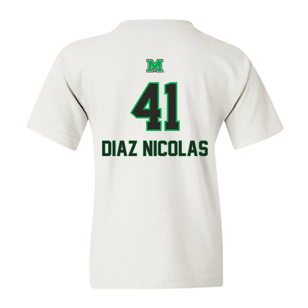 Marshall - NCAA Football : Jorge Diaz Nicolas - Generic Shersey Youth T-Shirt-1