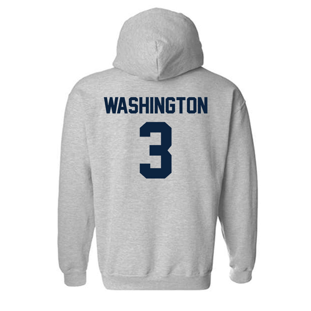 Xavier - NCAA Men's Basketball : Tru Washington - Classic Shersey Hooded Sweatshirt-1