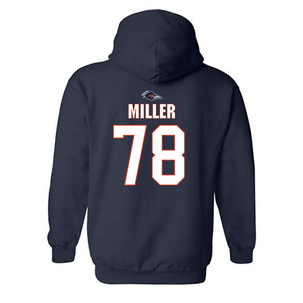 UTSA - NCAA Football : Jonah Miller - Classic Shersey Hooded Sweatshirt-1