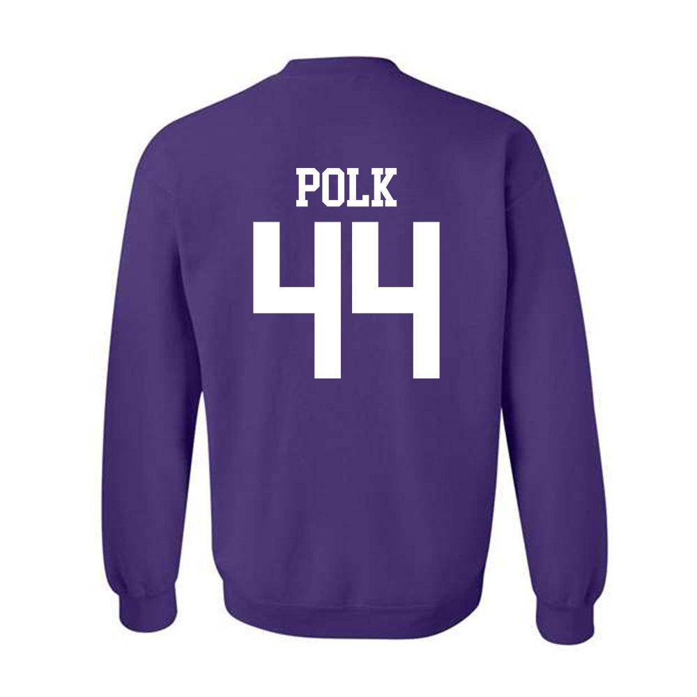 Kansas State - NCAA Football : Weston Polk - Classic Shersey Crewneck Sweatshirt-1