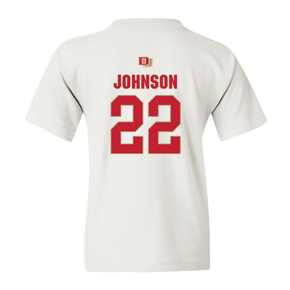 DU - NCAA Men's Lacrosse : Dakota Johnson - Classic Shersey Youth T-Shirt-1
