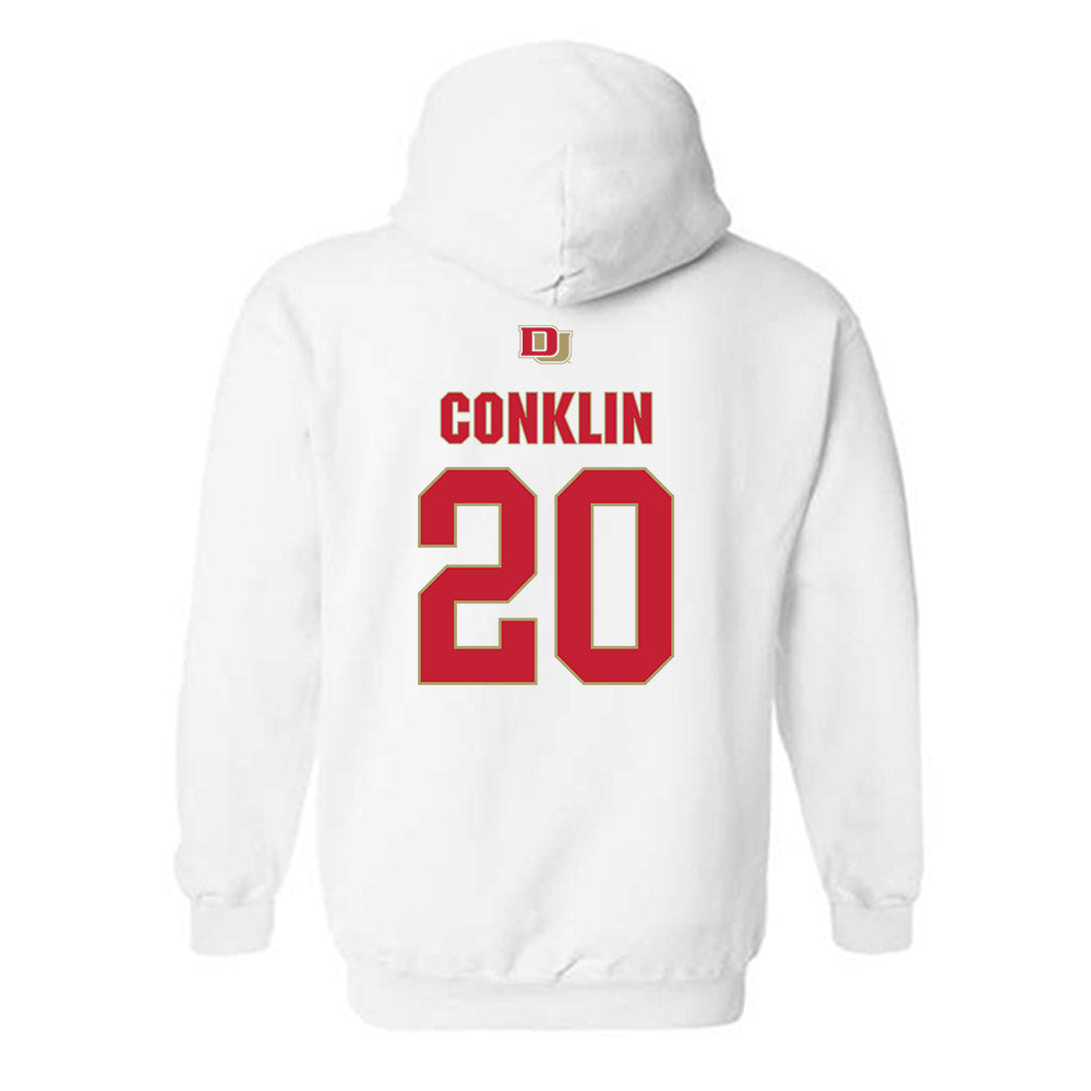 DU - NCAA Women's Volleyball : Abby Conklin - Classic Shersey Hooded Sweatshirt-1