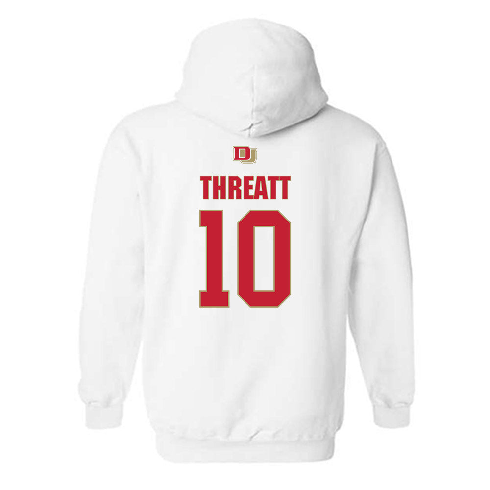DU - NCAA Men's Basketball : Logan Threatt - Classic Shersey Hooded Sweatshirt-1