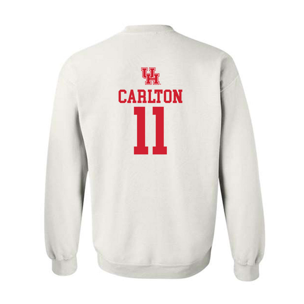 Houston - NCAA Women's Basketball : Justice Carlton - Sports Shersey Crewneck Sweatshirt-1