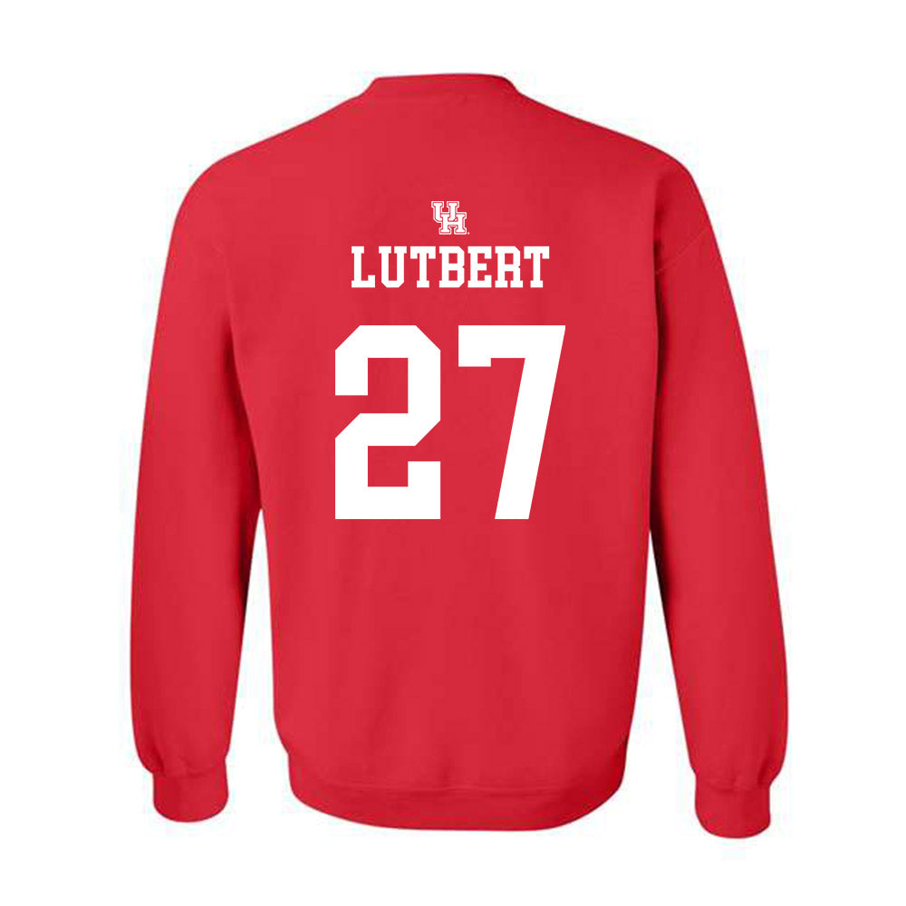 Houston - NCAA Women's Basketball : Elodie Lutbert - Sports Shersey Crewneck Sweatshirt-1