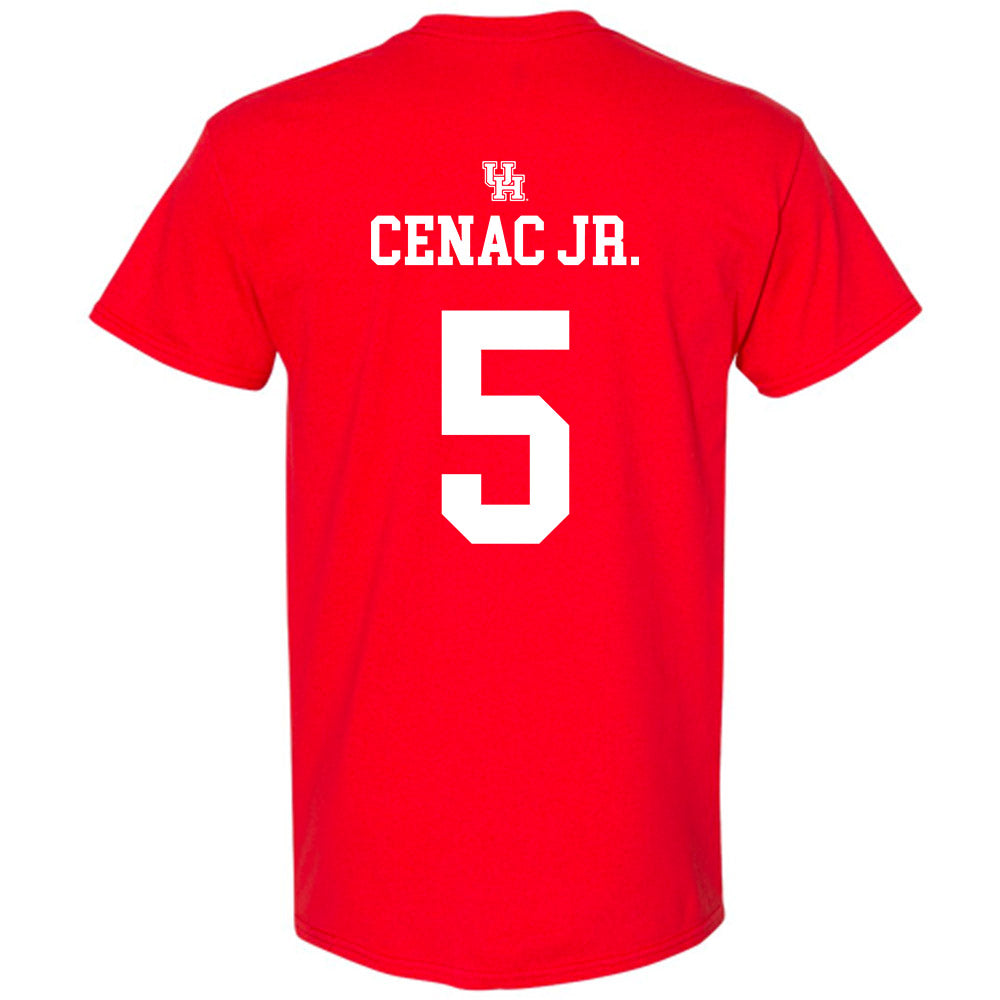 Houston - NCAA Men's Basketball : Chris Cenac Jr. - Sports Shersey T-Shirt-1