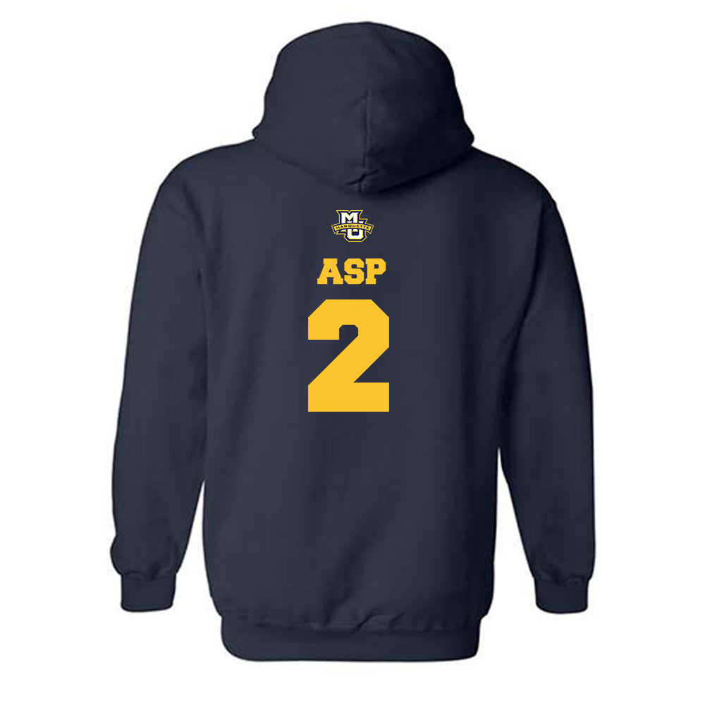 Marquette - NCAA Women's Basketball : Kinley Asp - Sports Shersey Hooded Sweatshirt-1