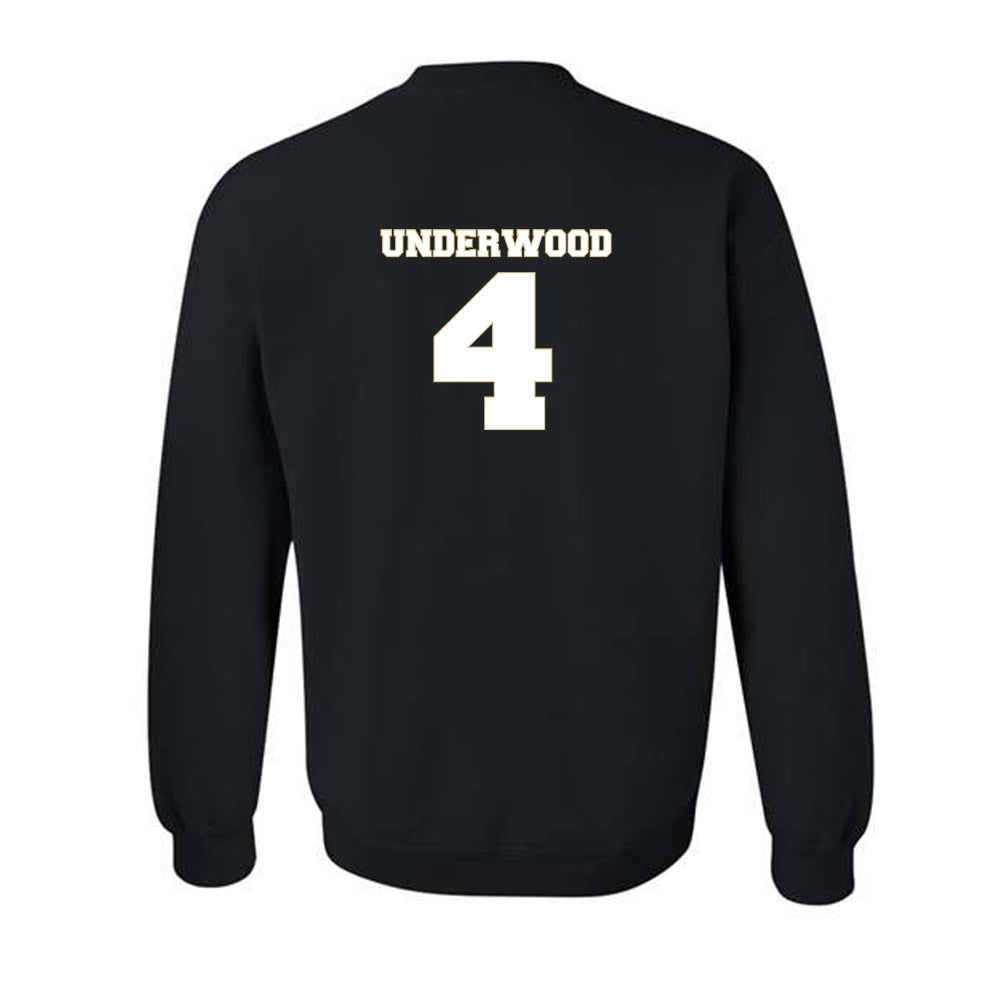 Wake Forest - NCAA Men's Basketball : Will Underwood - Generic Sports Shersey Crewneck Sweatshirt-1
