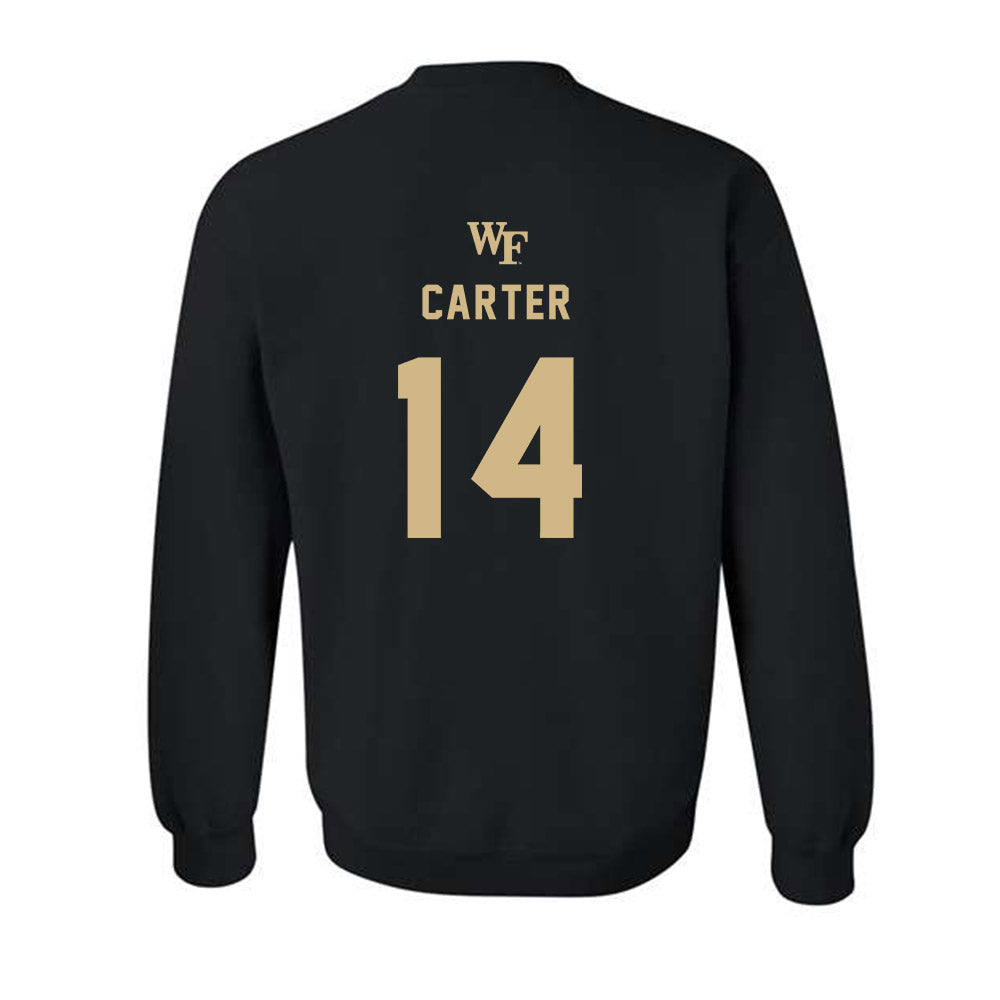 Wake Forest - NCAA Women's Basketball : Mary Carter - Generic Sports Shersey Crewneck Sweatshirt-1