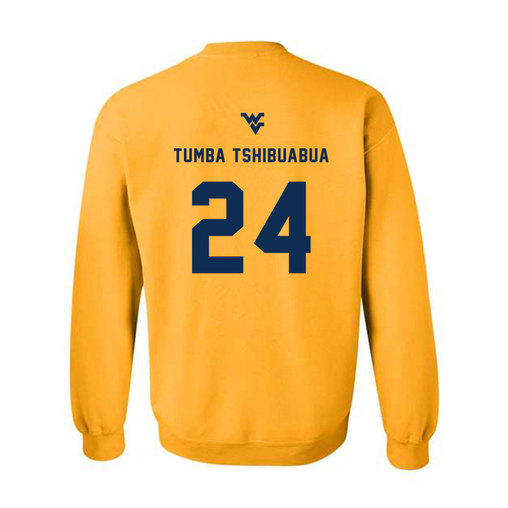 West Virginia - NCAA Women's Basketball : Divine Tumba Tshibuabua - Generic Sports Shersey Crewneck Sweatshirt-1