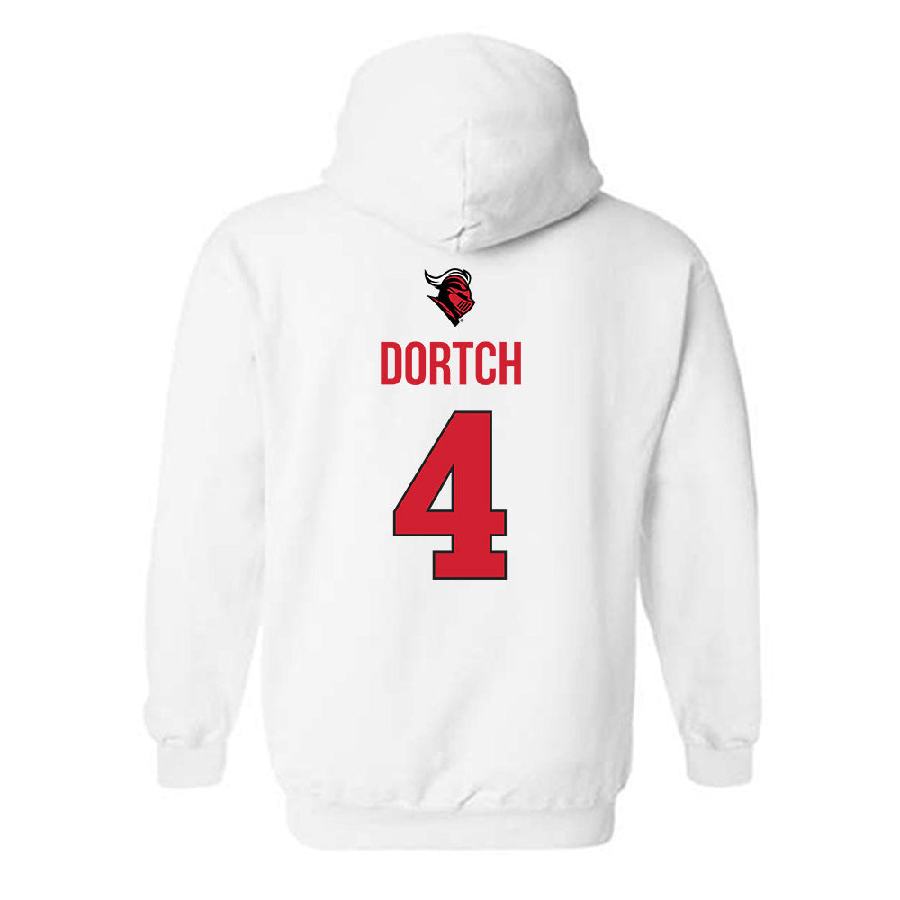 Rutgers - NCAA Men's Basketball : Bryce Dortch - Sport Shersey Hooded Sweatshirt-1