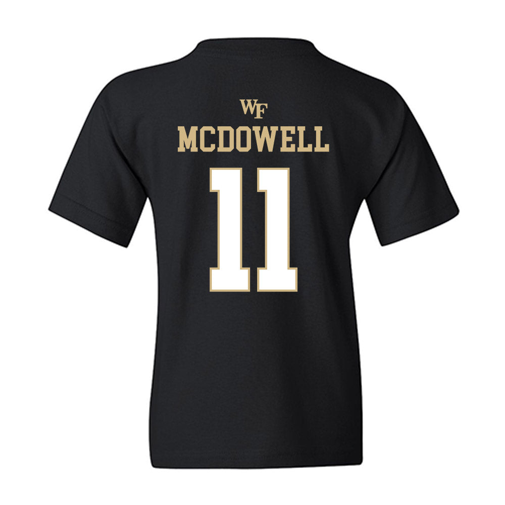 Wake Forest - NCAA Men's Basketball : Jamari McDowell - Sports Shersey Youth T-Shirt-1