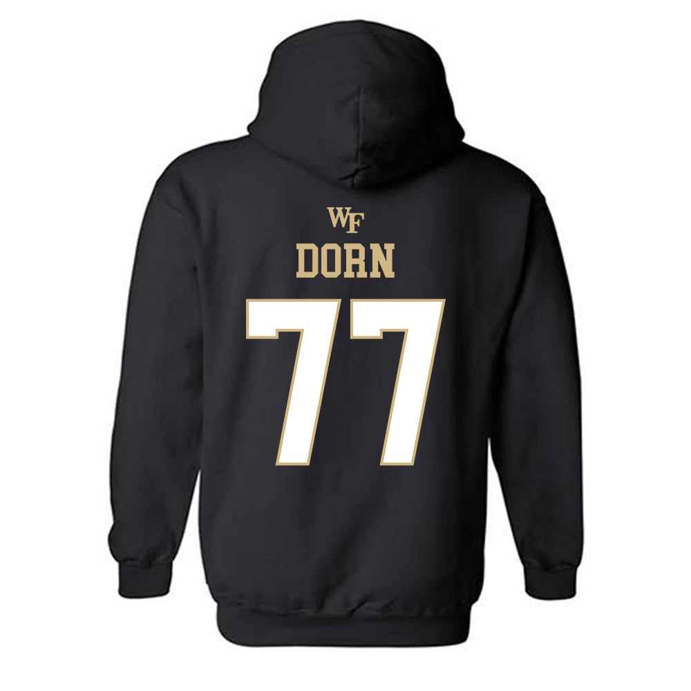 Wake Forest - NCAA Men's Basketball : Antonio Dorn - Sports Shersey Hooded Sweatshirt-1