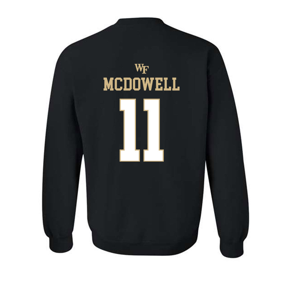 Wake Forest - NCAA Men's Basketball : Jamari McDowell - Sports Shersey Crewneck Sweatshirt-1