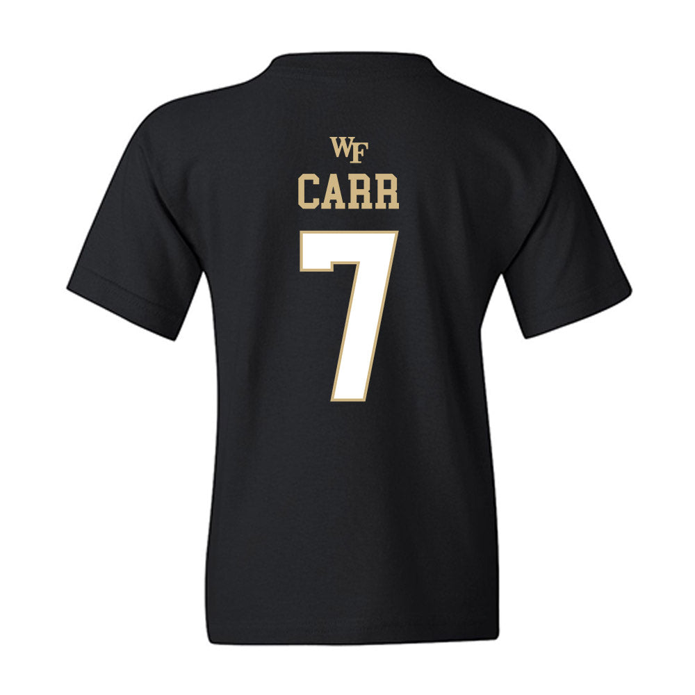 Wake Forest - NCAA Men's Basketball : Isaac Carr - Sports Shersey Youth T-Shirt-1