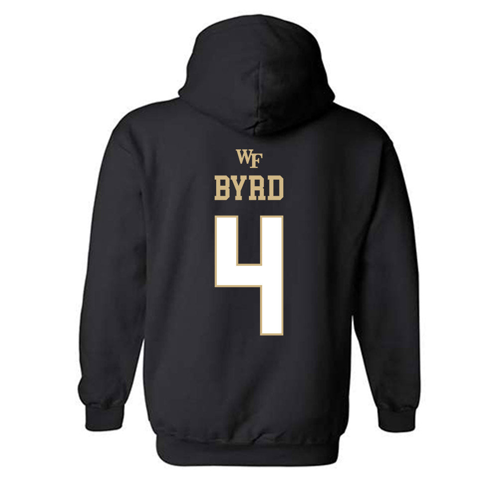 Wake Forest - NCAA Women's Basketball : Ramiyah Byrd - Sports Shersey Hooded Sweatshirt-1