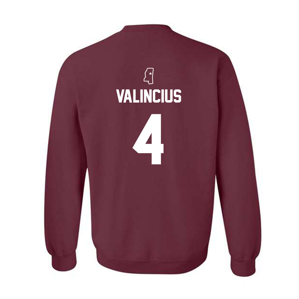 Mississippi State - NCAA Baseball : Tomas Valincius - Sports Shersey Crewneck Sweatshirt-1