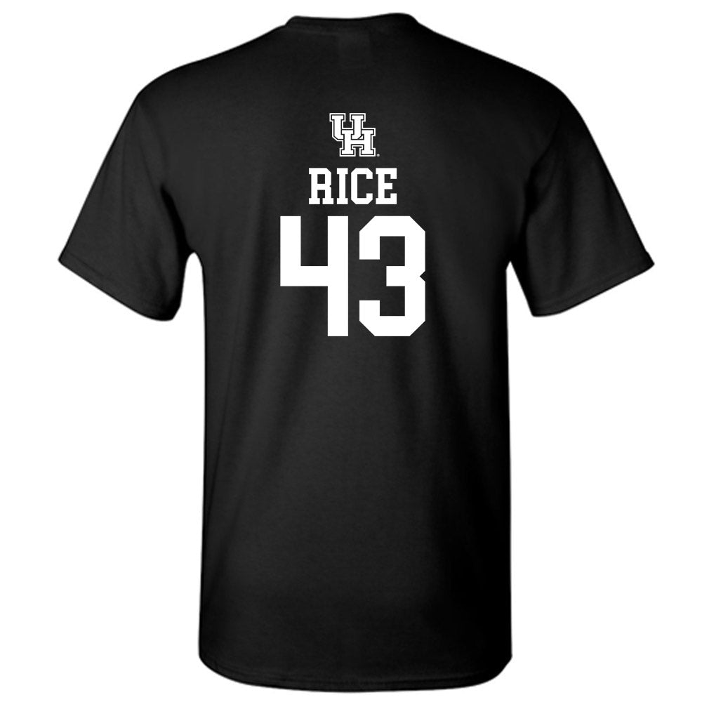 Houston - NCAA Football : Sheldon Rice - Sports Shersey T-Shirt-1