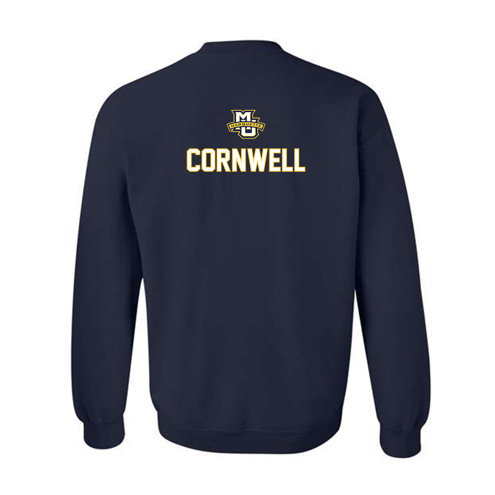 Marquette - NCAA Men's Track & Field : Mason Cornwell - Generic Sports Shersey Crewneck Sweatshirt-1
