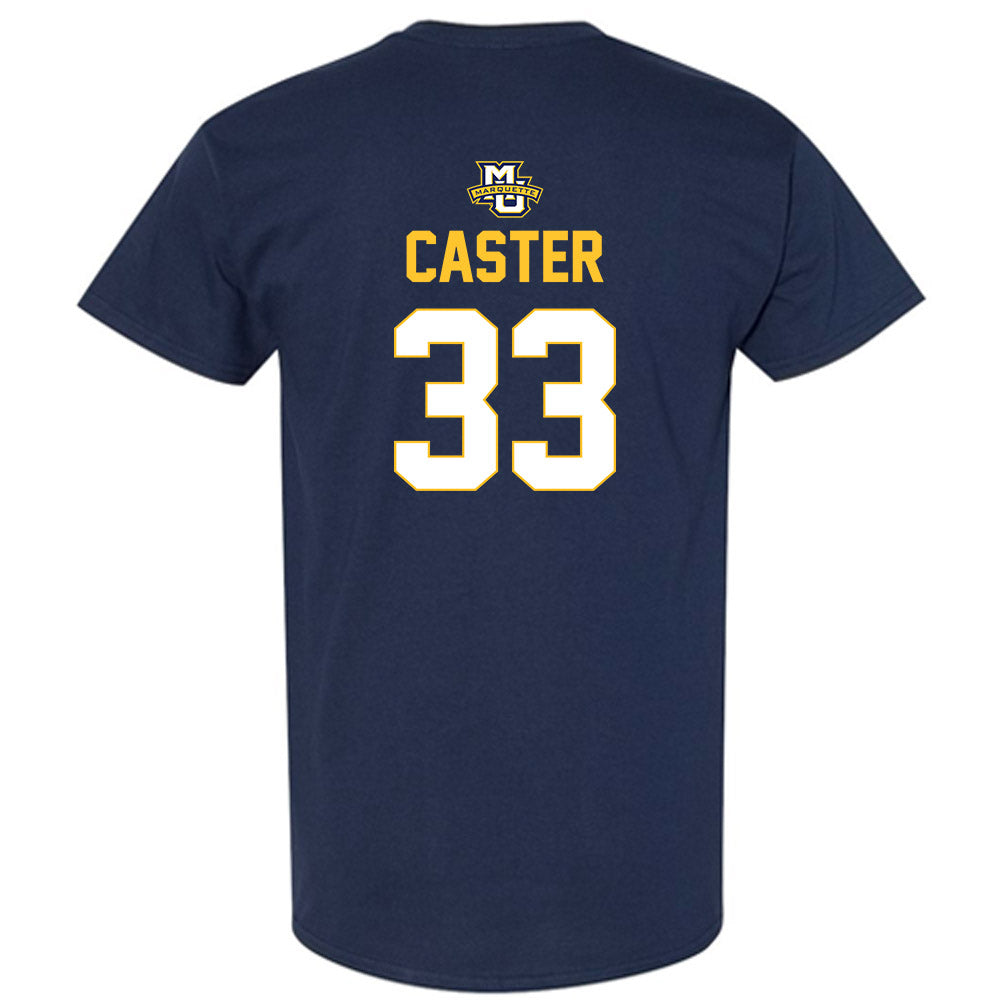 Marquette - NCAA Men's Lacrosse : Chandler Caster - Sports Shersey T-Shirt-1