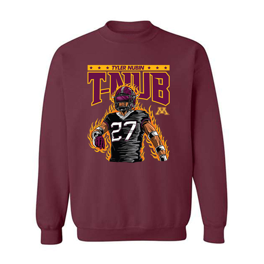 Minnesota - NCAA Football : Tyler Nubin Defensive Back Crewneck Sweatshirt