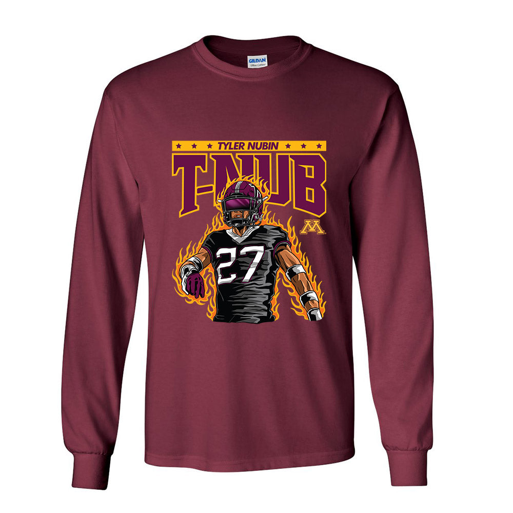 Minnesota - NCAA Football : Tyler Nubin Defensive Back Long Sleeves T-Shirt