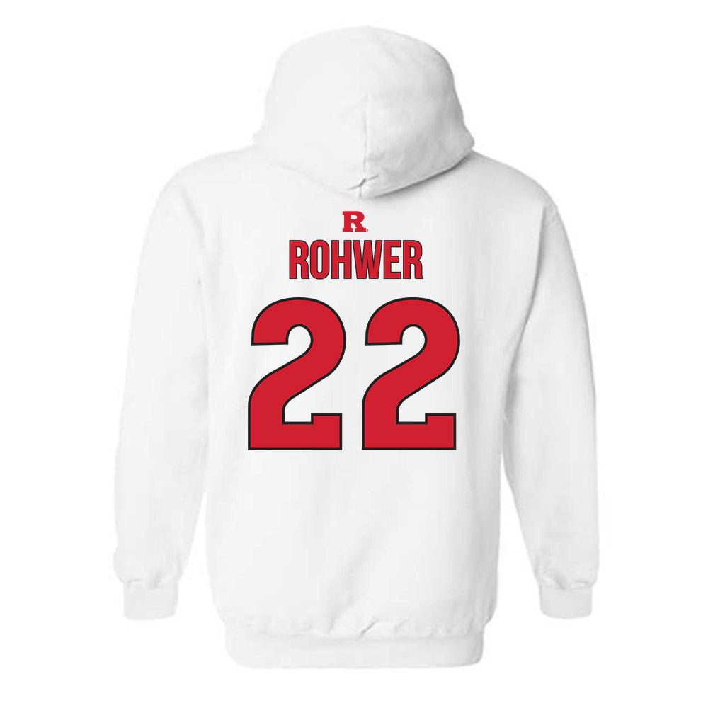 Rutgers - NCAA Softball : Sam Rohwer - Sport Shersey Hooded Sweatshirt-1