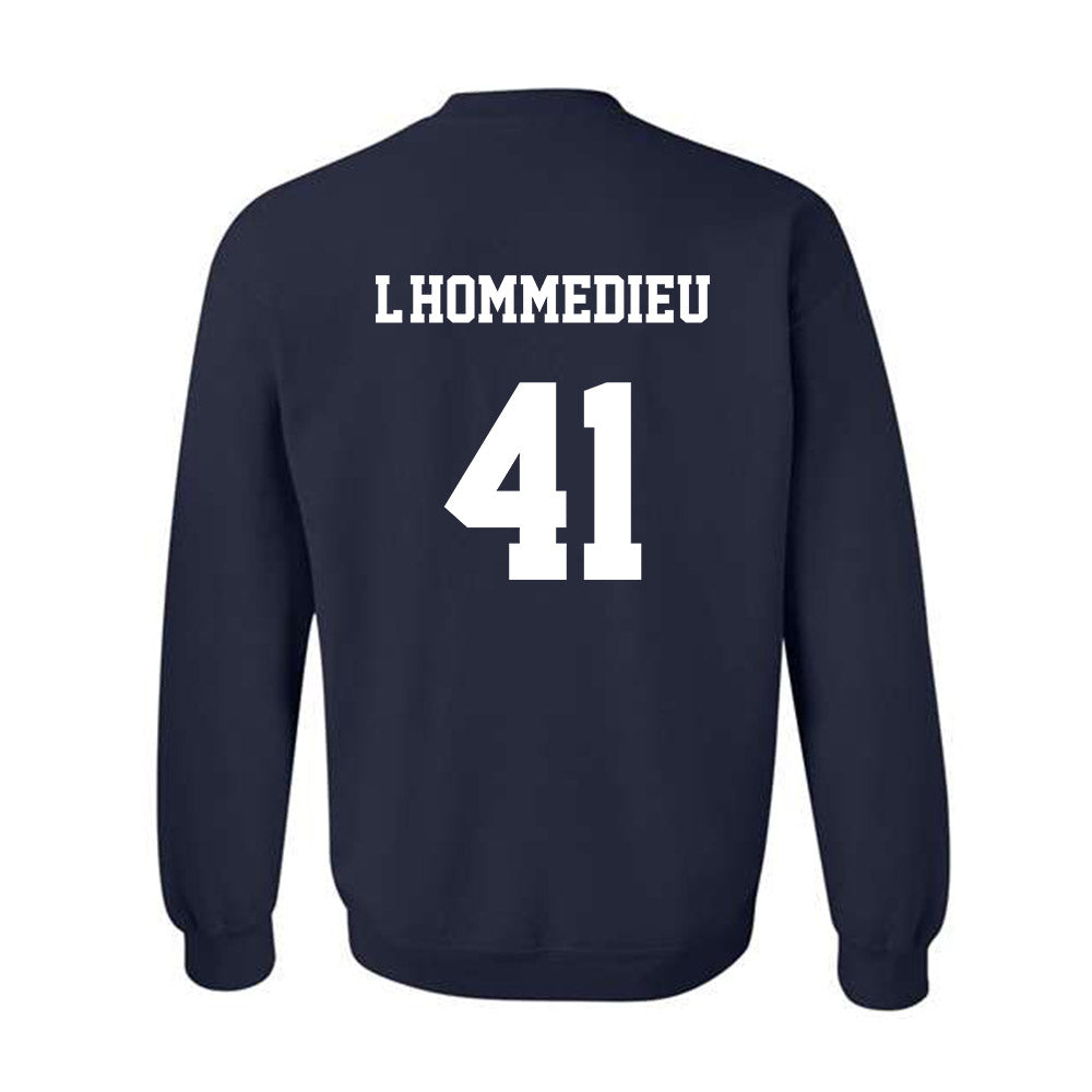 Monmouth - NCAA Men's Lacrosse : Benjamin L'Hommedieu - Classic Shersey Crewneck Sweatshirt-1