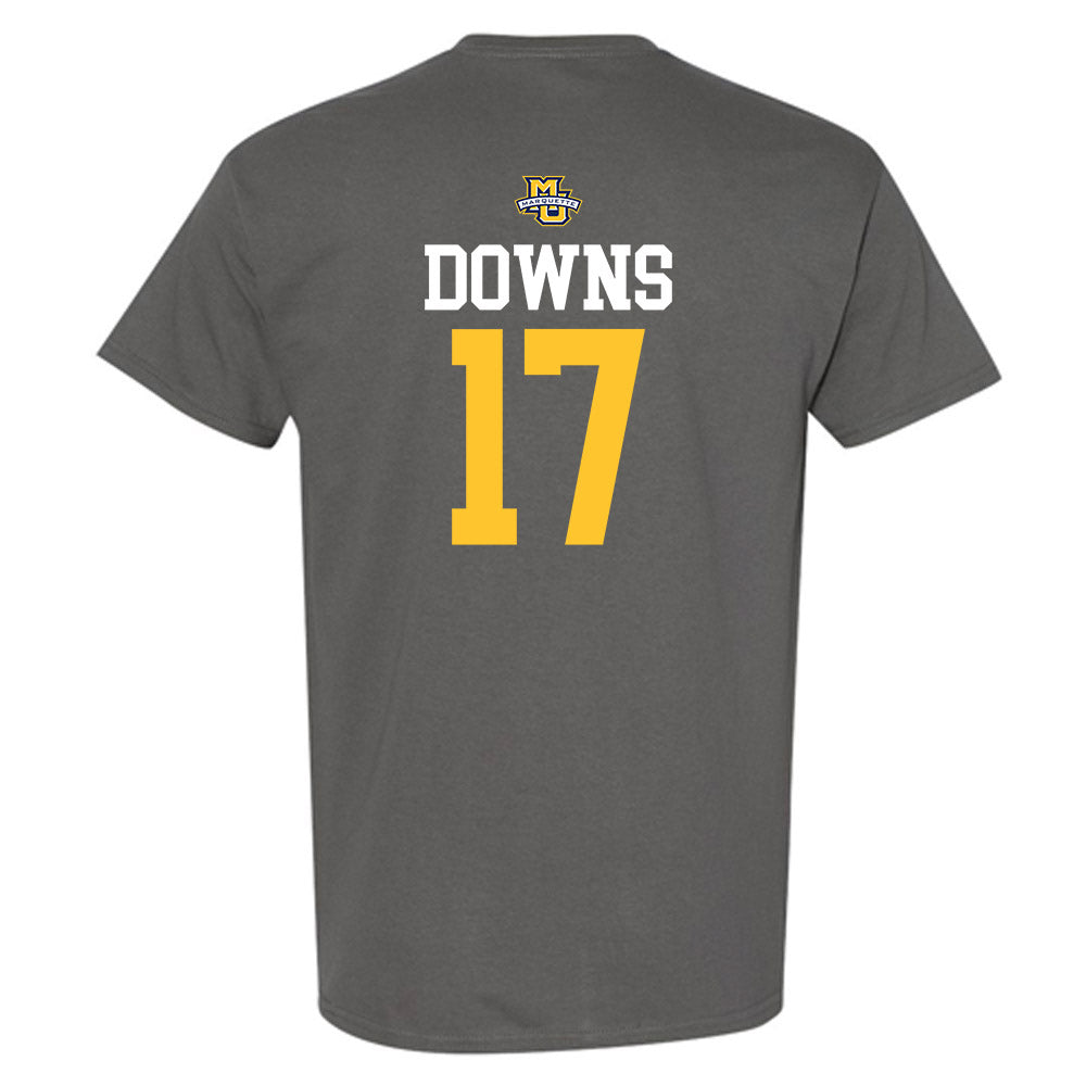 Marquette - NCAA Women's Soccer : Cate Downs - Sports Shersey T-Shirt-1