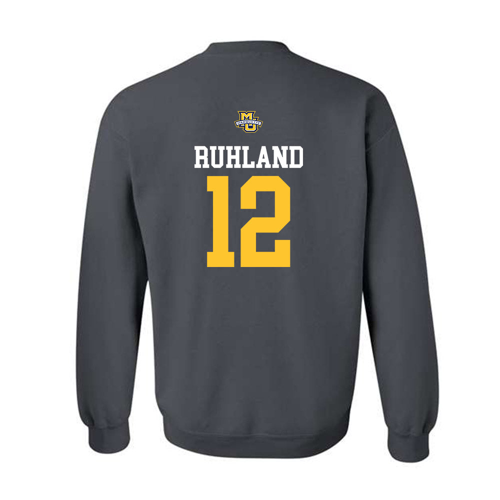 Marquette - NCAA Women's Soccer : Abby Ruhland - Sports Shersey Crewneck Sweatshirt-1