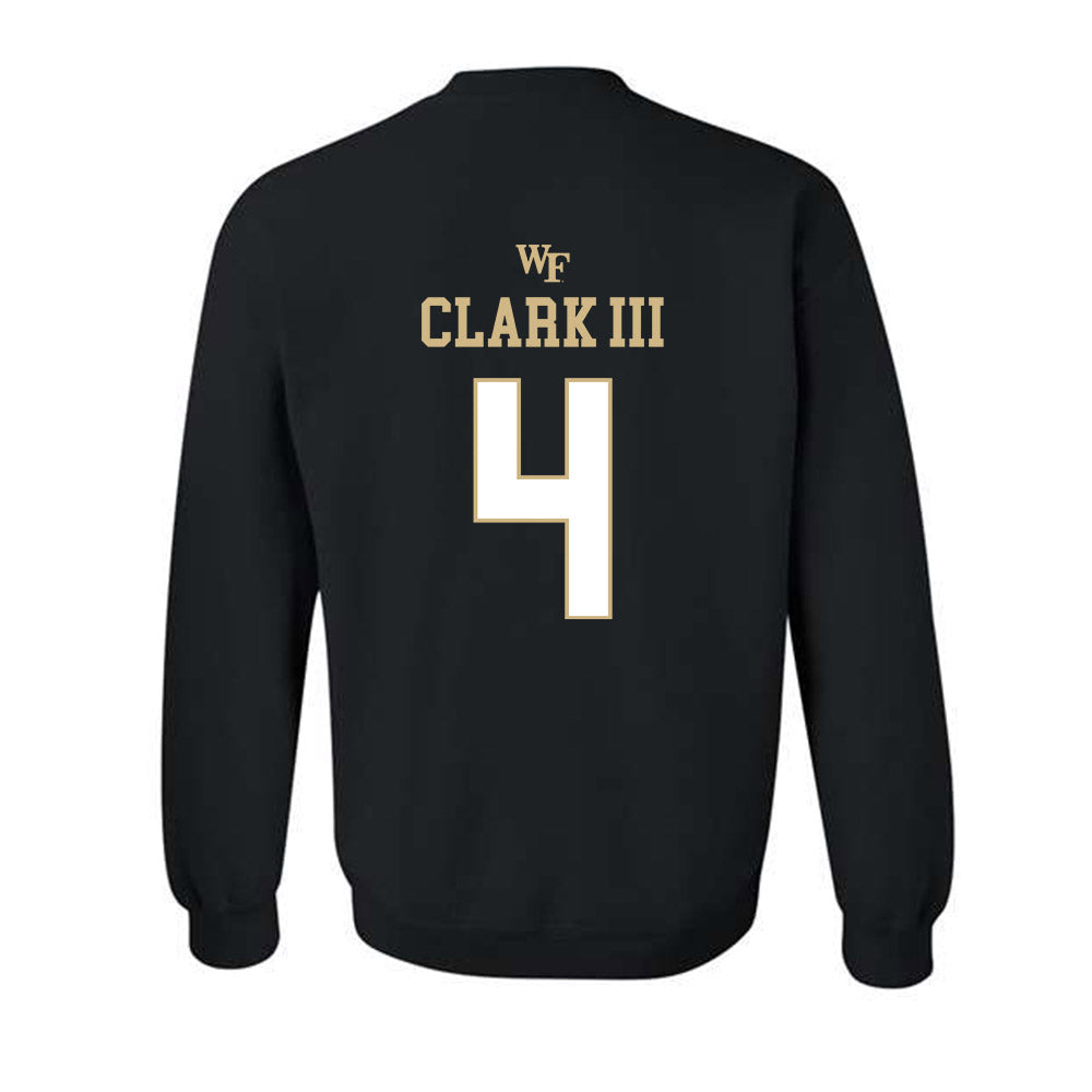 Wake Forest - NCAA Football : Ty Clark III - Sports Shersey Crewneck Sweatshirt-1