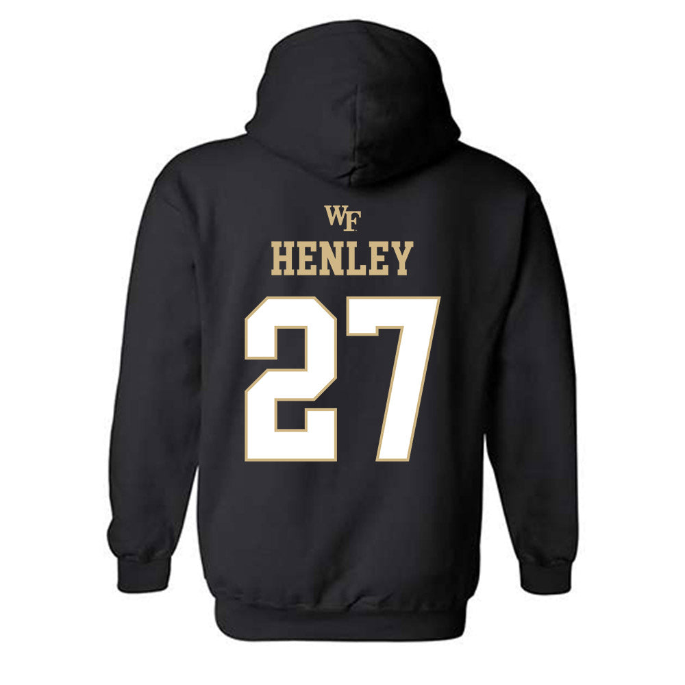 Wake Forest - NCAA Football : Ryan Henley - Sports Shersey Hooded Sweatshirt-1