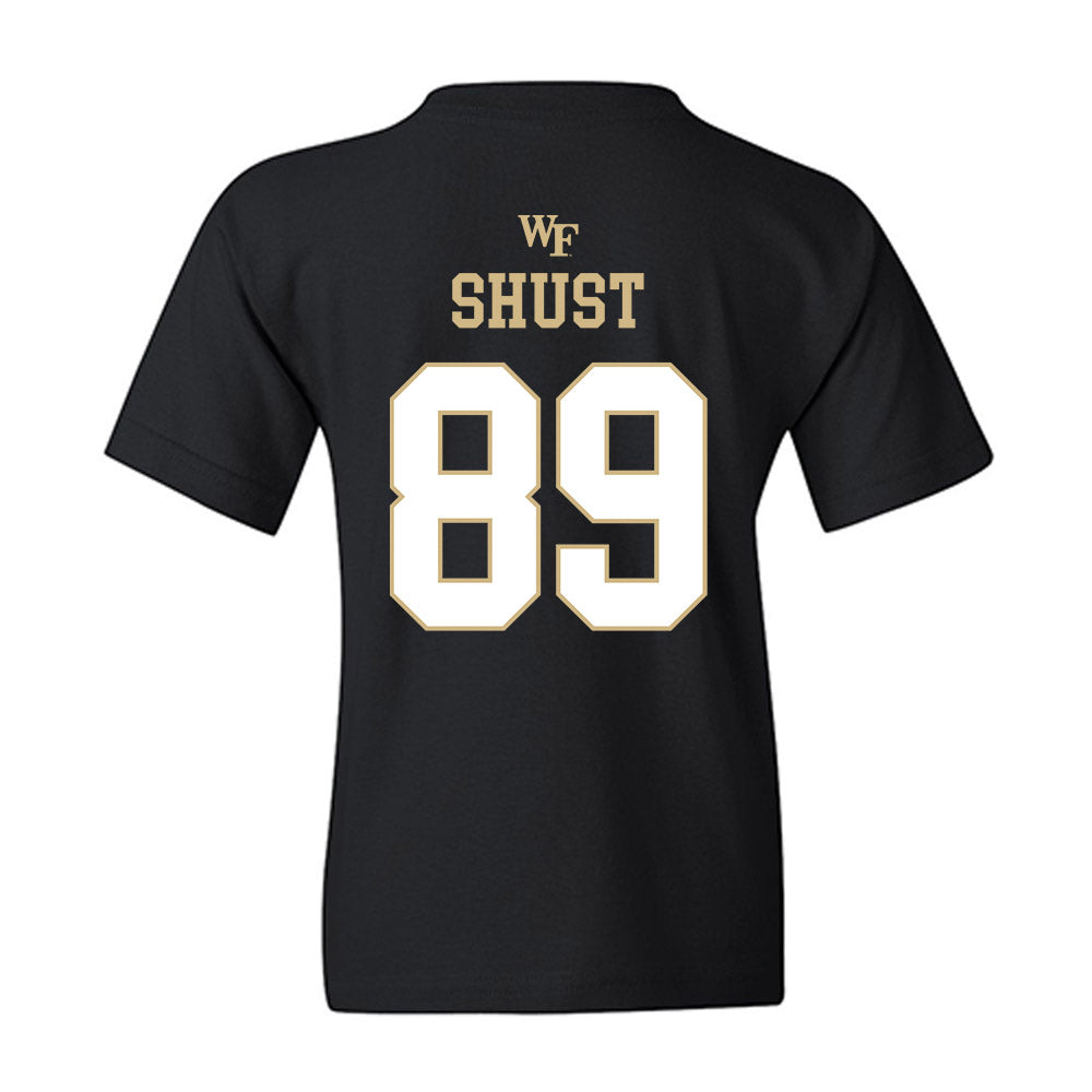 Wake Forest - NCAA Football : Brady Shust - Sports Shersey Youth T-Shirt-1