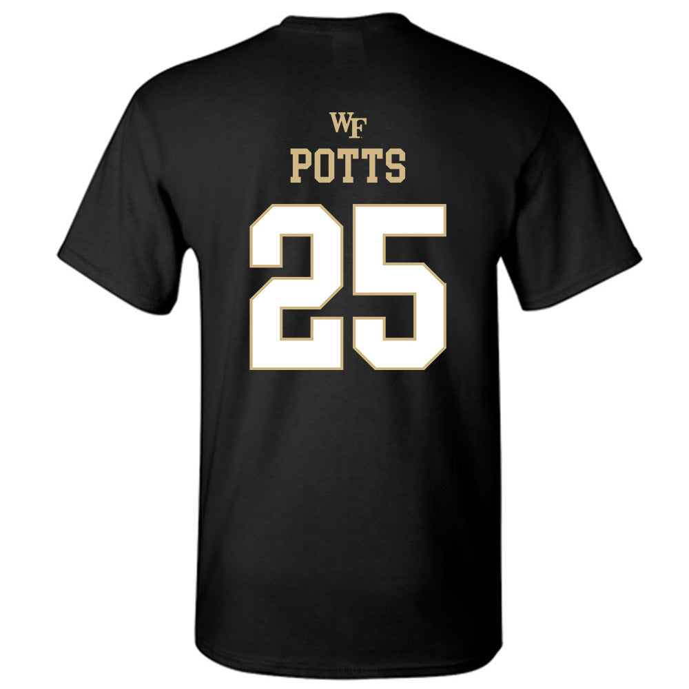 Wake Forest - NCAA Football : Eli Potts - Sports Shersey T-Shirt-1