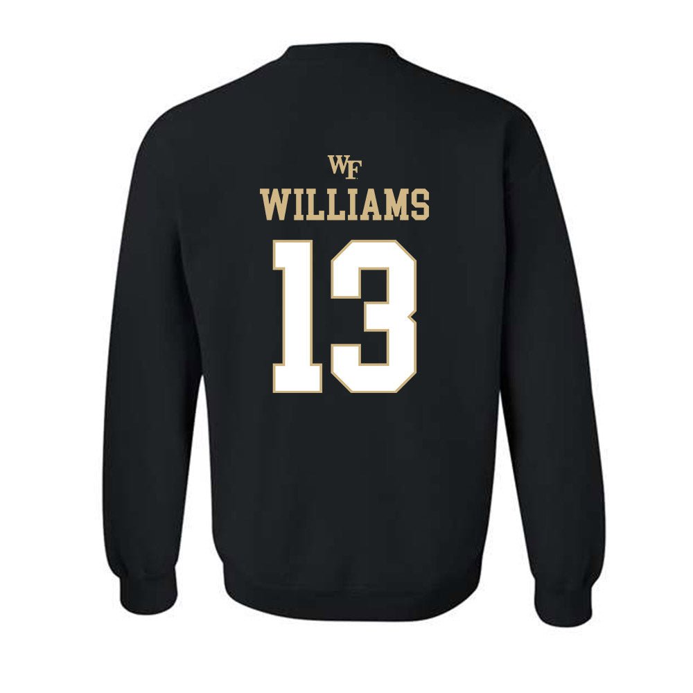 Wake Forest - NCAA Football : Ashaad Williams - Sports Shersey Crewneck Sweatshirt-1