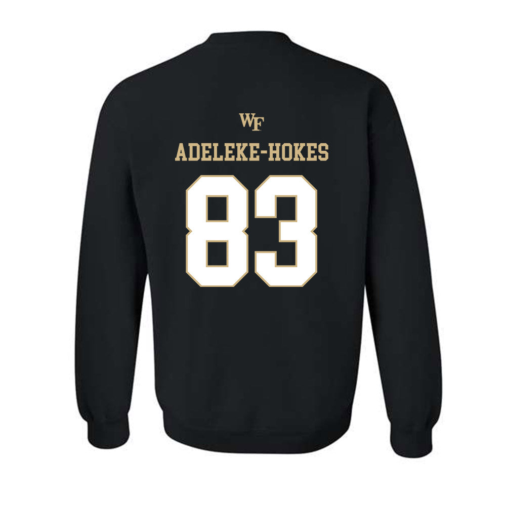 Wake Forest - NCAA Football : Kobe Adeleke-Hokes - Sports Shersey Crewneck Sweatshirt-1