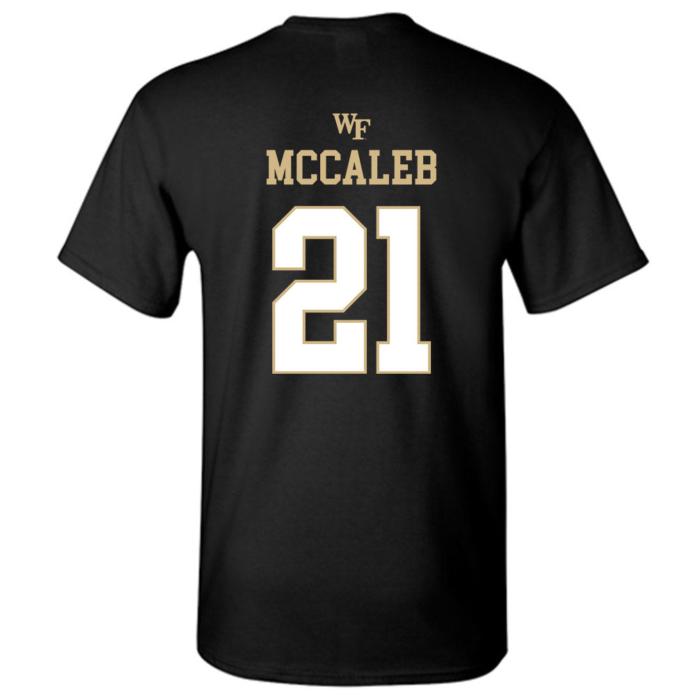 Wake Forest - NCAA Football : Kyndall McCaleb - Sports Shersey T-Shirt-1